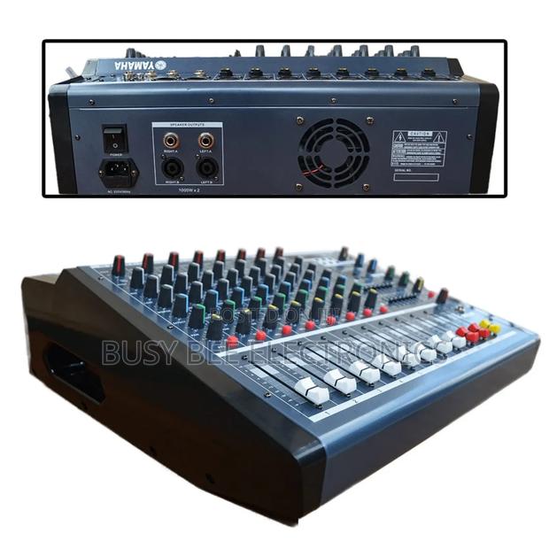 8-Channel Yamaha Powered Mixer With Mp3 Bluetooth Player