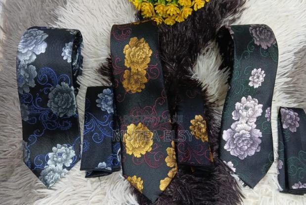 Black,Green Gold Executive Tie Sets - main view