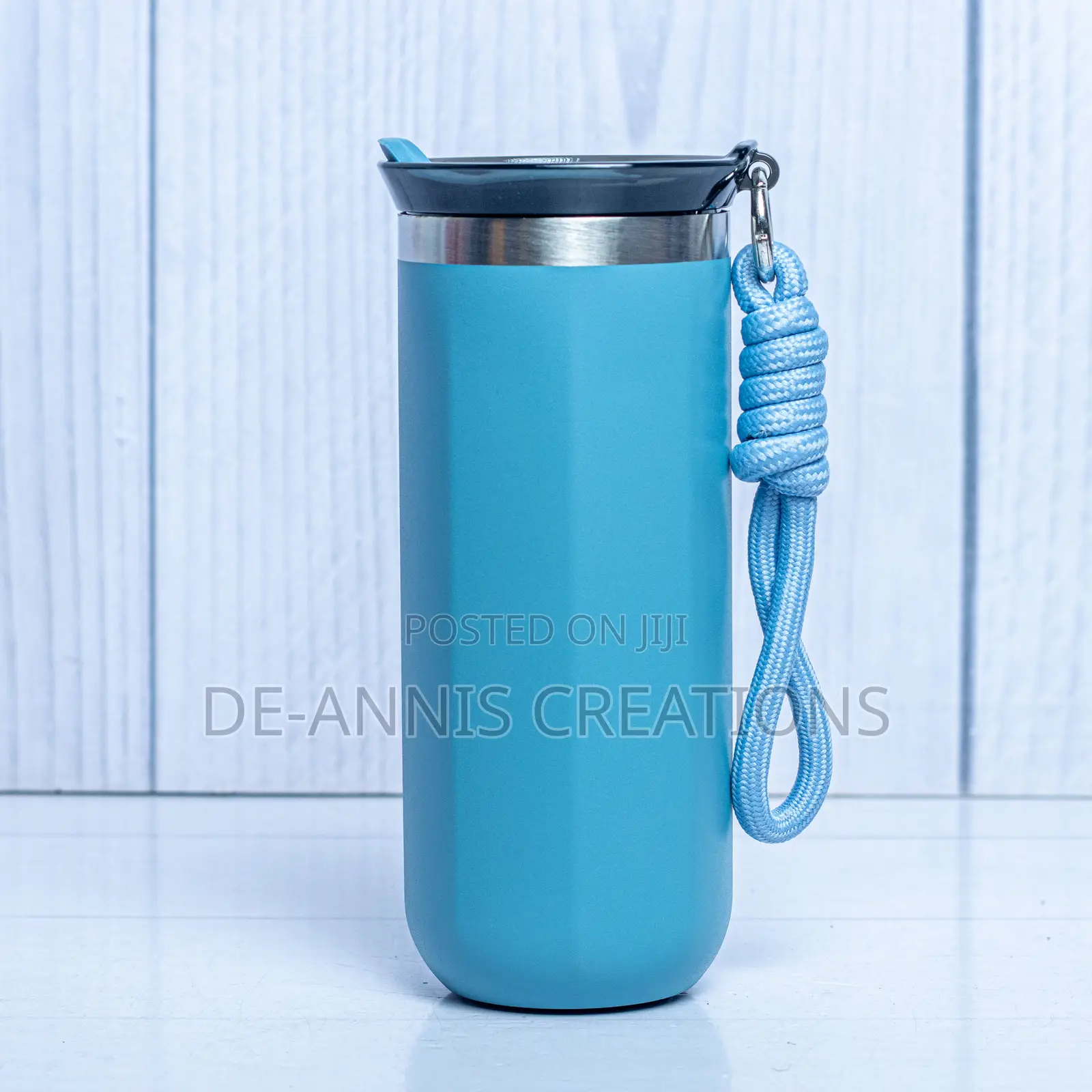Cyan Blue Insulated Thermal Bottle