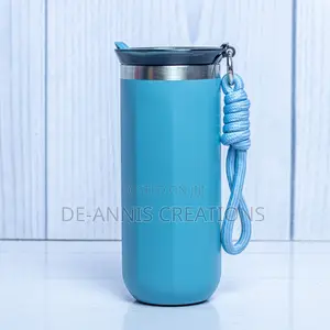 Cyan Blue Insulated Thermal Bottle