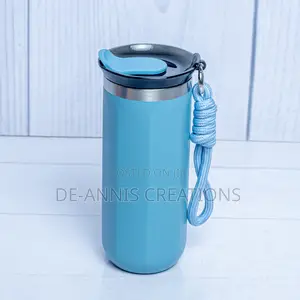 Cyan Blue Insulated Thermal Bottle