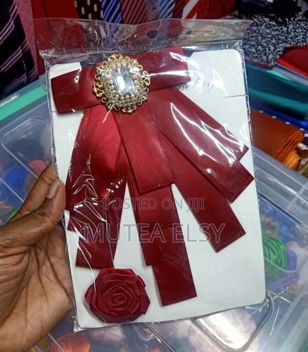 Maroon French Bowties Sets - thumbnail 2