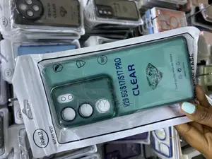 Casodon Vivo V29 5g Green Transparent Hard Tpu Case