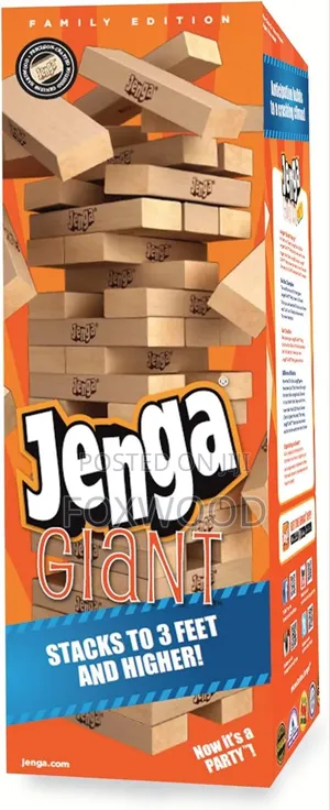 Jenga Giant, a Larger Version of the Classic Jenga Game