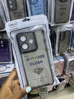 Hgjtfany Oppo A3 Gray Transparent Shockproof Hard Tpu Case