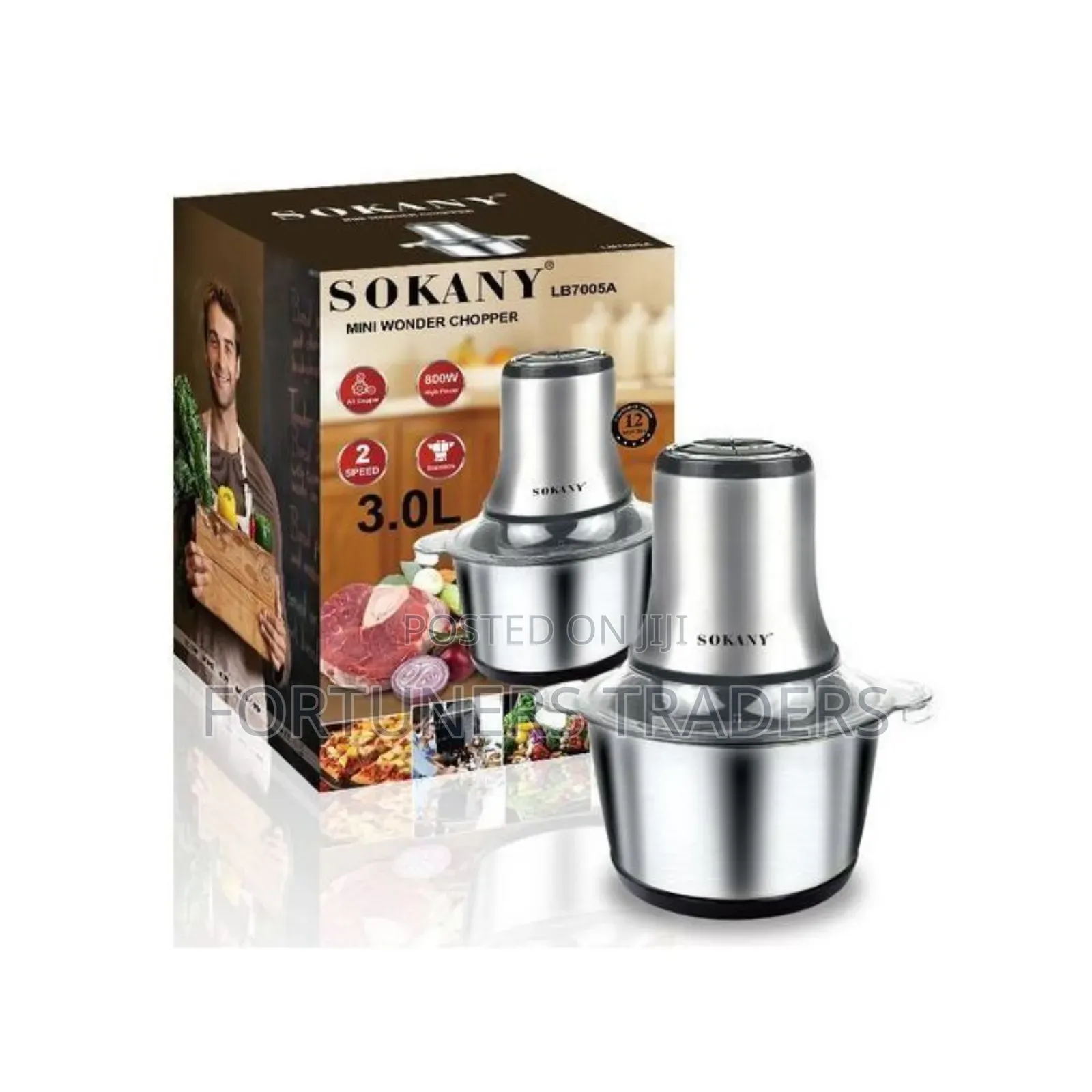 Sokany 3 Litre Electric Food Chopper/Meat Chopping Machine