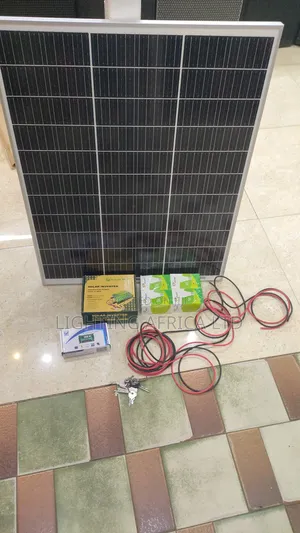 100w Home Lighting and Phone Charging Complete Solar Kit