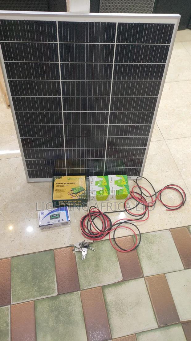 100w Home Lighting and Phone Charging Complete Solar Kit - thumbnail 2