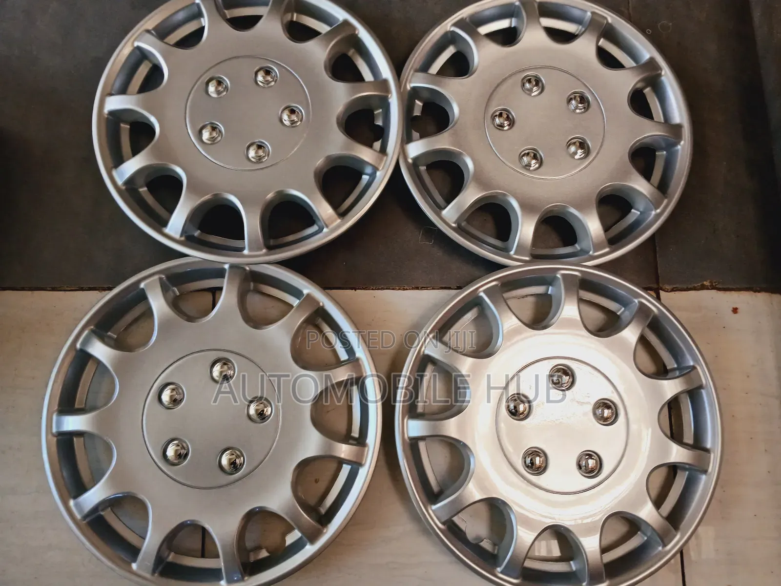 4pcs Size 14 Inçh Wheel Caps Silver- Car Wheel Caps