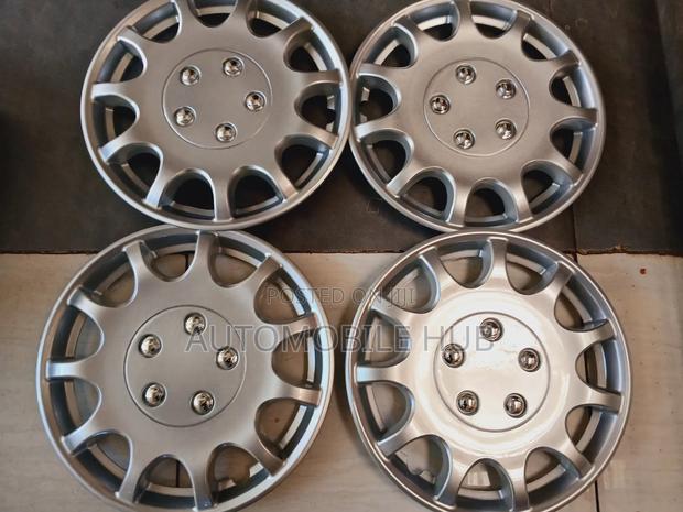 4pcs Size 14 Inçh Wheel Caps Silver- Car Wheel Caps