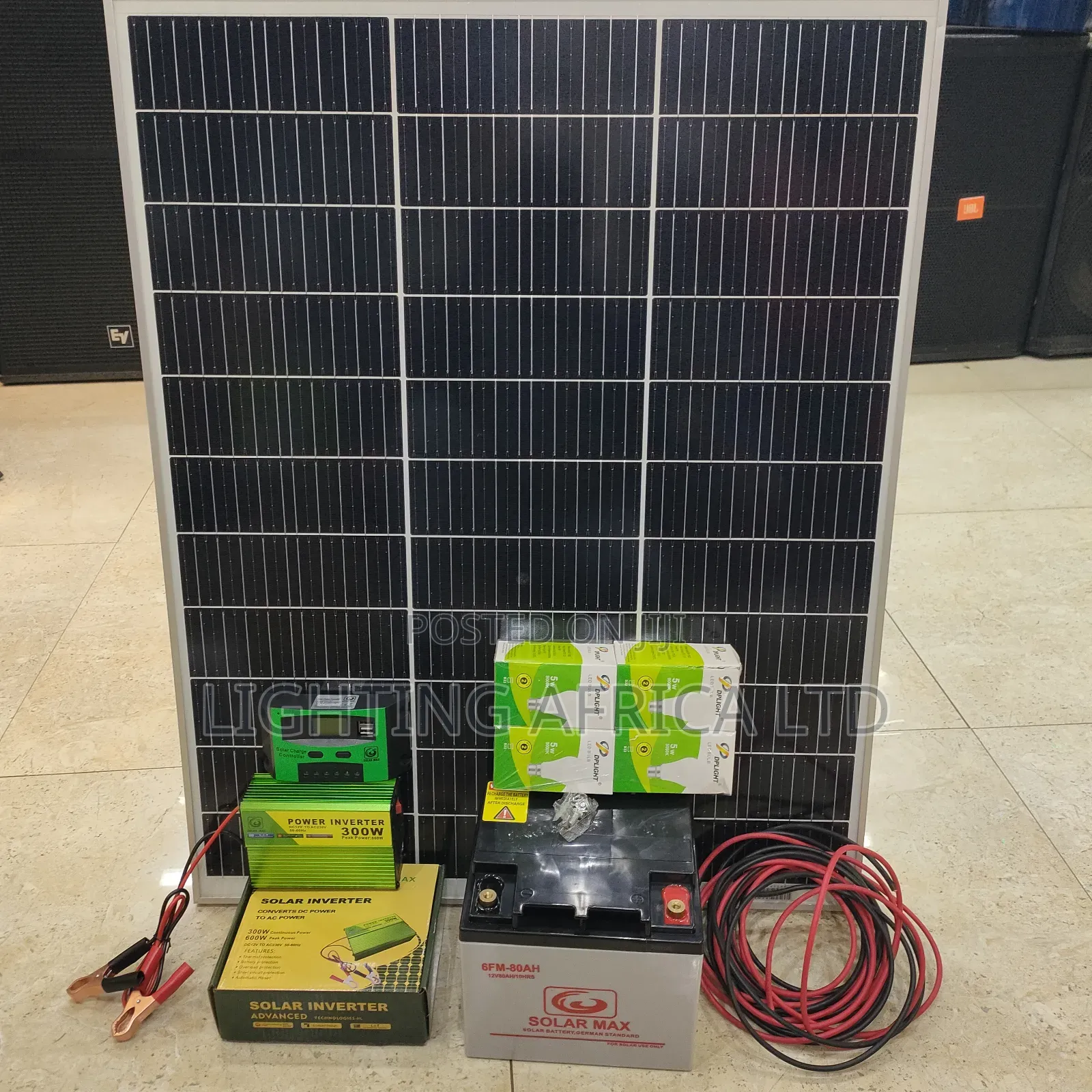 New Package Nyumbani 100w Solar + 80a Battery+200w Inverter Full Kit