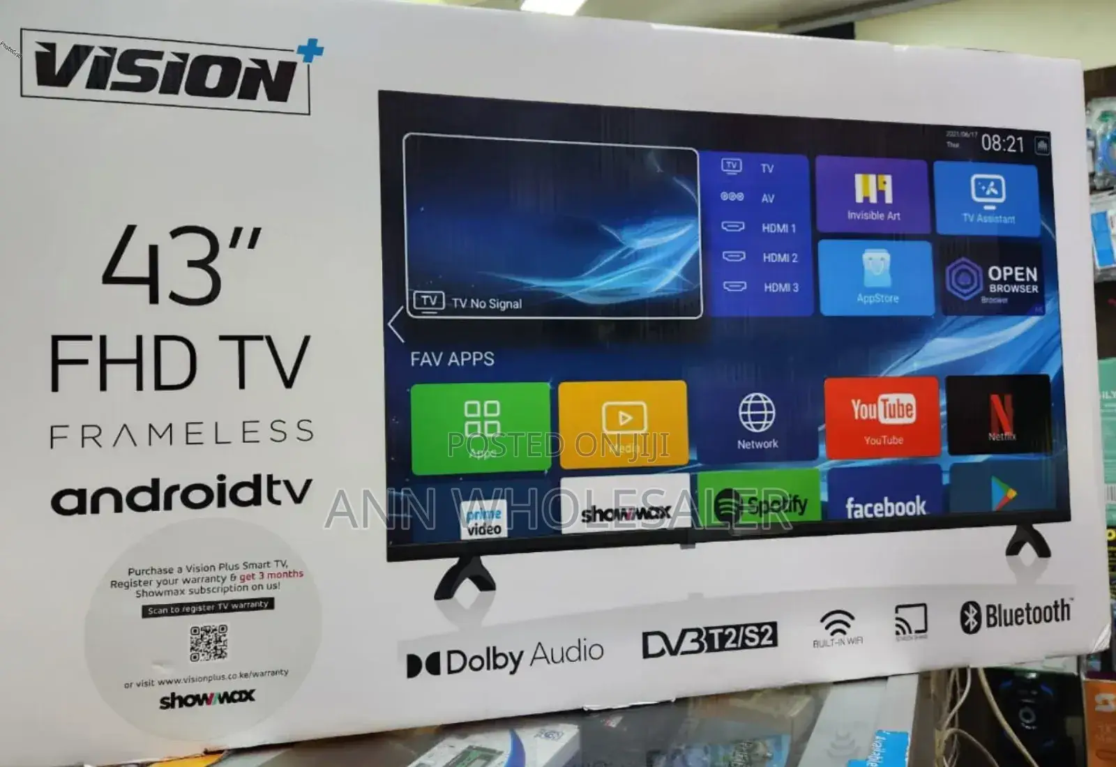Vision 43 Inch FHD Frameless Android Tv