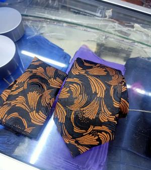 Coffee Brawn Geometric Vintage Executive Tie Sets - thumbnail 2