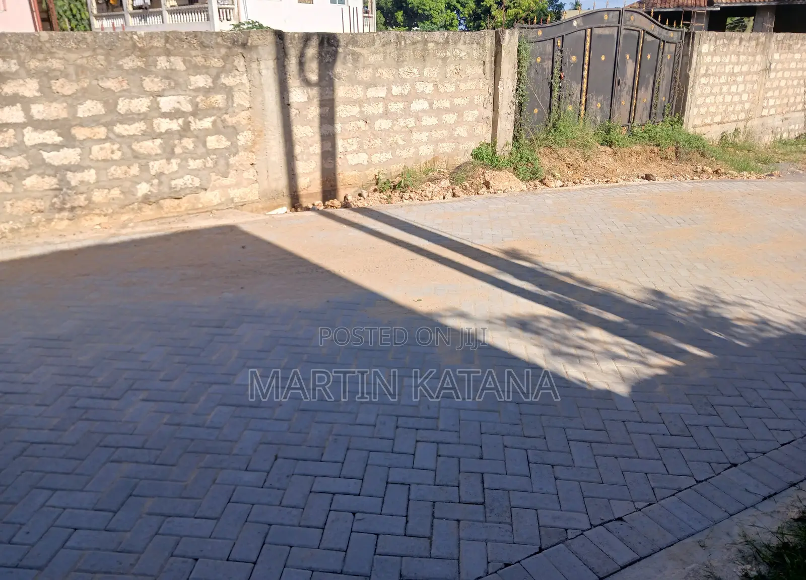 Block Fenced and Gated Plot, With Basic Building Foundation