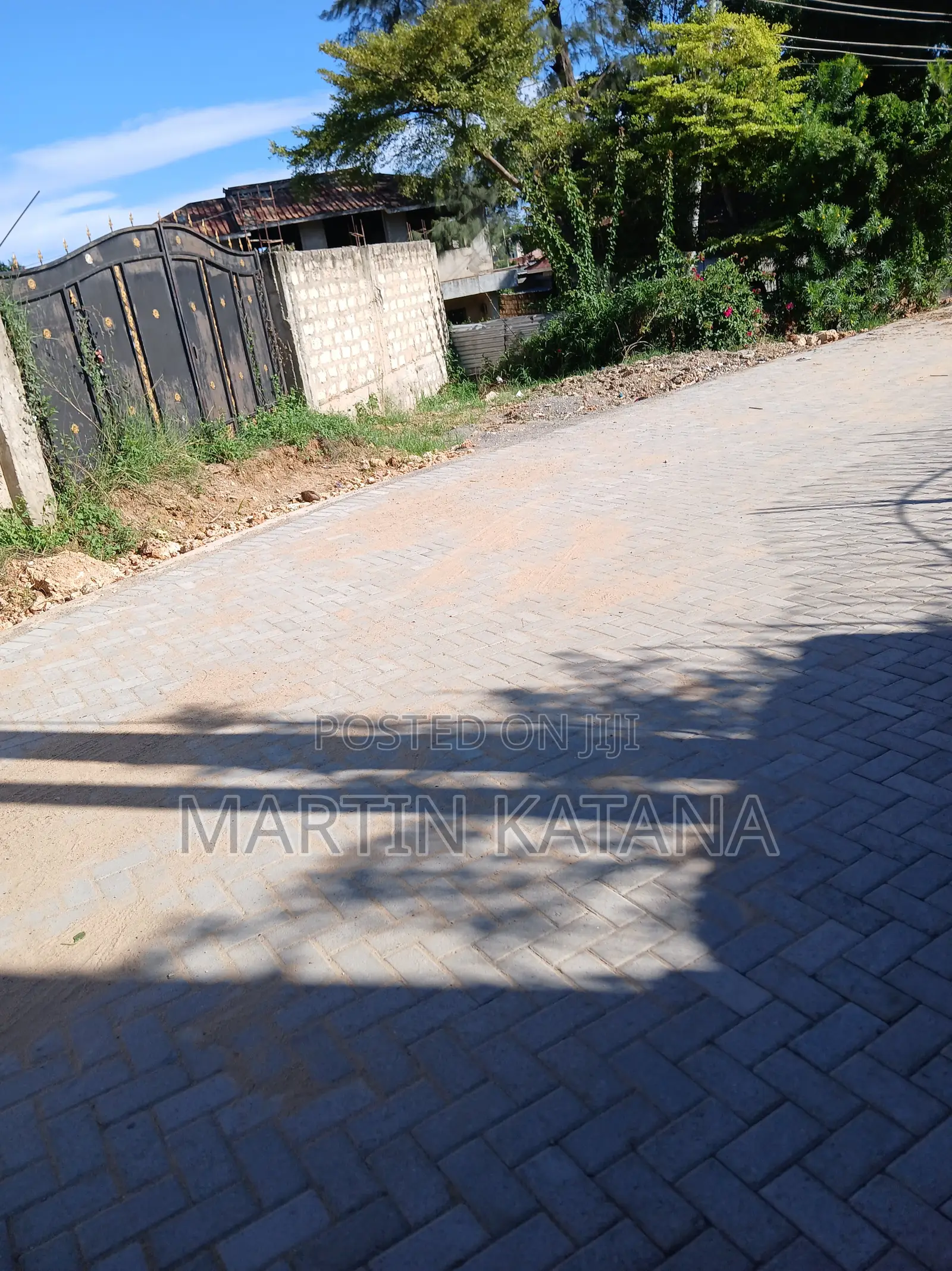 Block Fenced and Gated Plot, With Basic Building Foundation