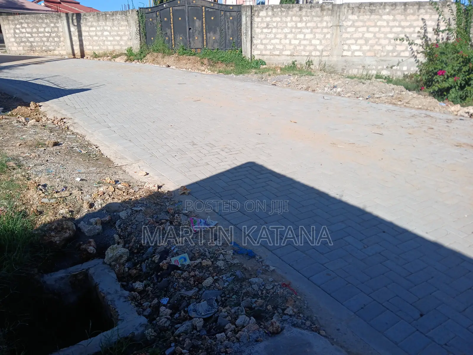 Block Fenced and Gated Plot, With Basic Building Foundation