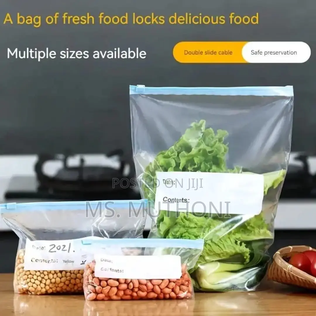 *New Stock!!* Zipper Fridge Bag: 10pcs Set