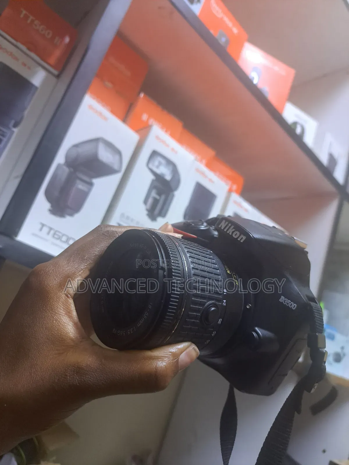 Used Nikon D3500 With Kit Lense Original Battery And Charger