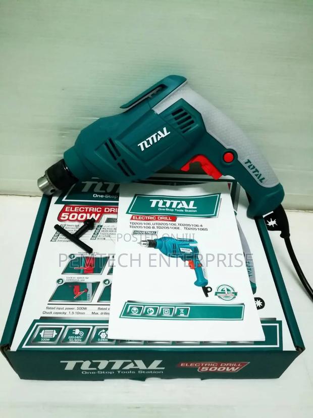 Total 500w 10mm Electric Drill Td205106e - thumbnail 2