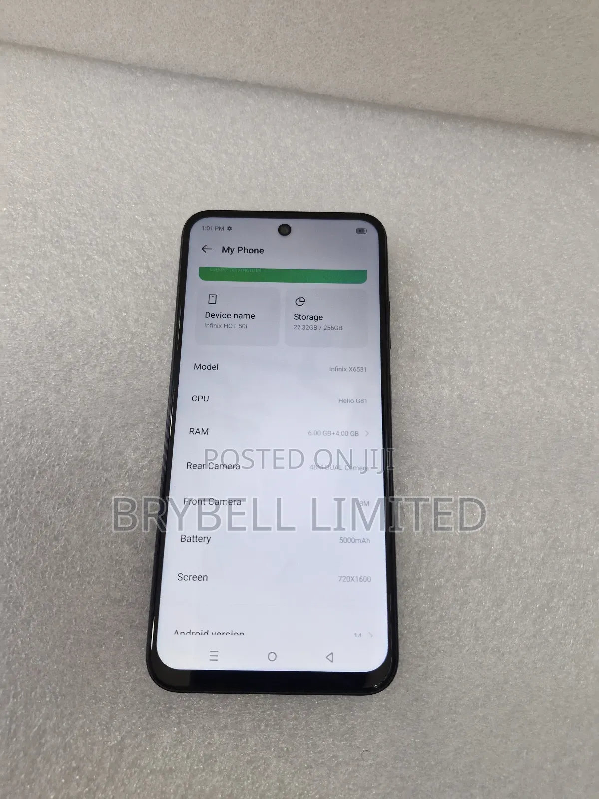 Infinix Hot 50i 256 GB Gray