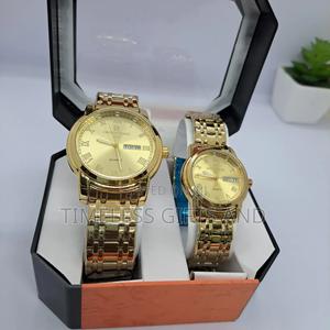 Gold Watch Set for Man and Lady