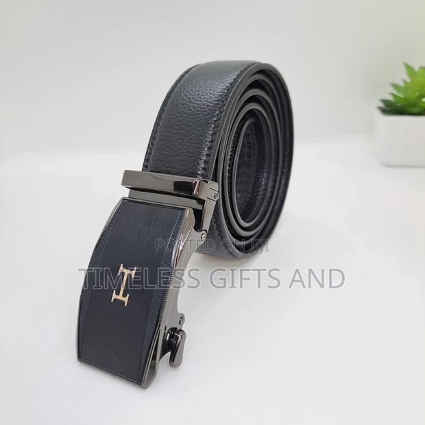 H Men Automatic Minimalist Leather Belt