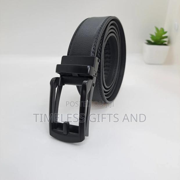 Black Minimalist Automatic Style Belt