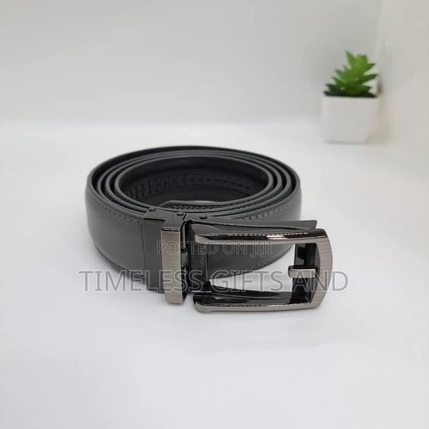 Grey Automatic Belt Silver Buckle for Men - thumbnail 2