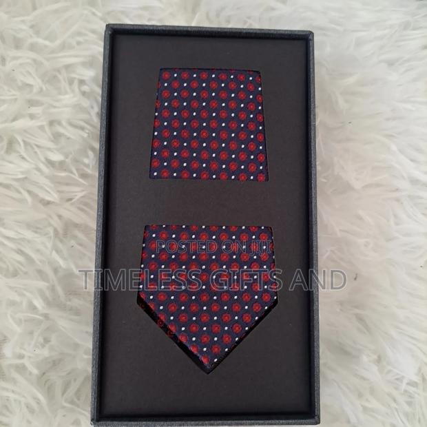 Men Floral Print Silk Tie Gift - thumbnail 4
