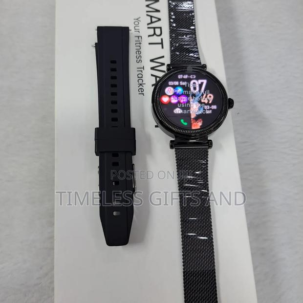 Ladies Black Smart Watch Minimalist