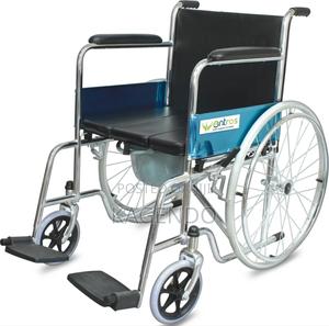 Standard Commode Wheelchair - thumbnail 2