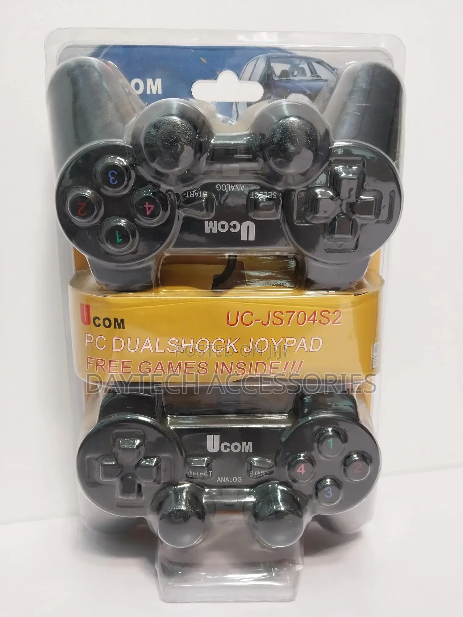 Ucom Uc-Js704s2 Usb Wired Pc Dual Game Pad 2 Game Controller
