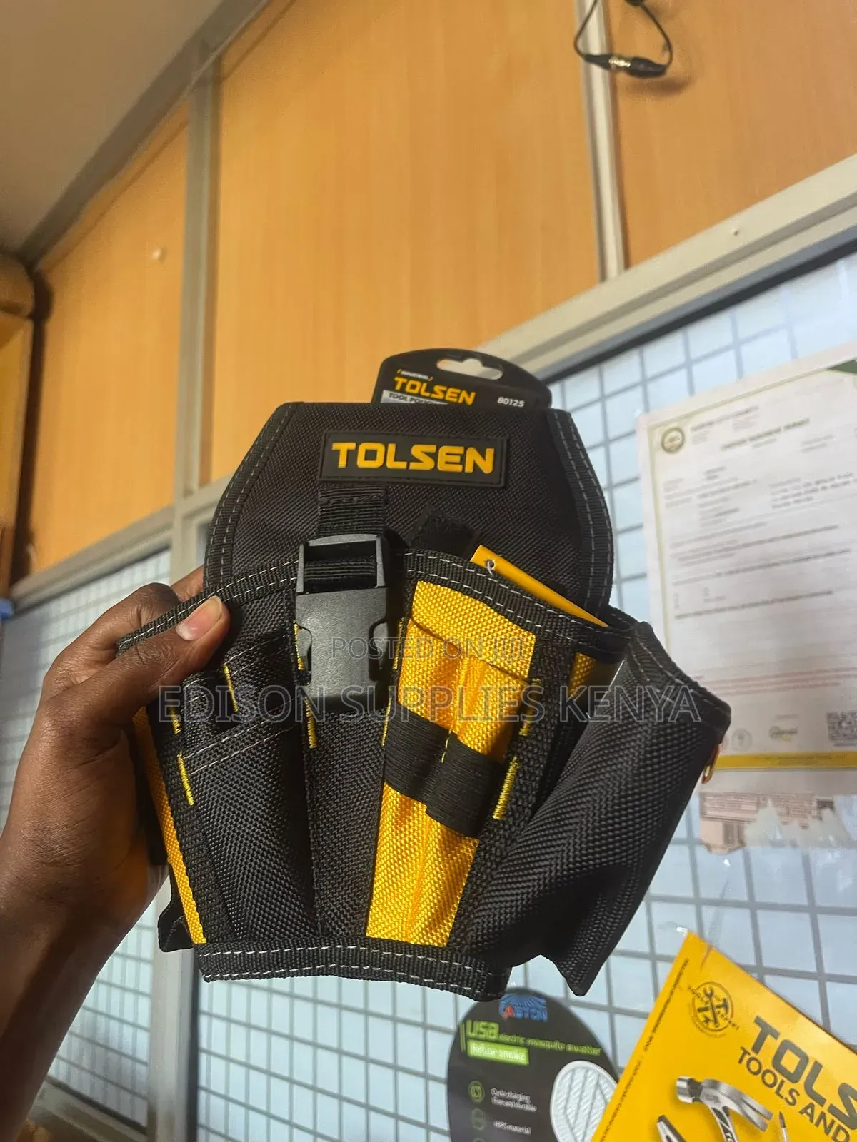 Tolsen Tool Belts Waist Clip-on Tool Pouch 13 Tools Pockets