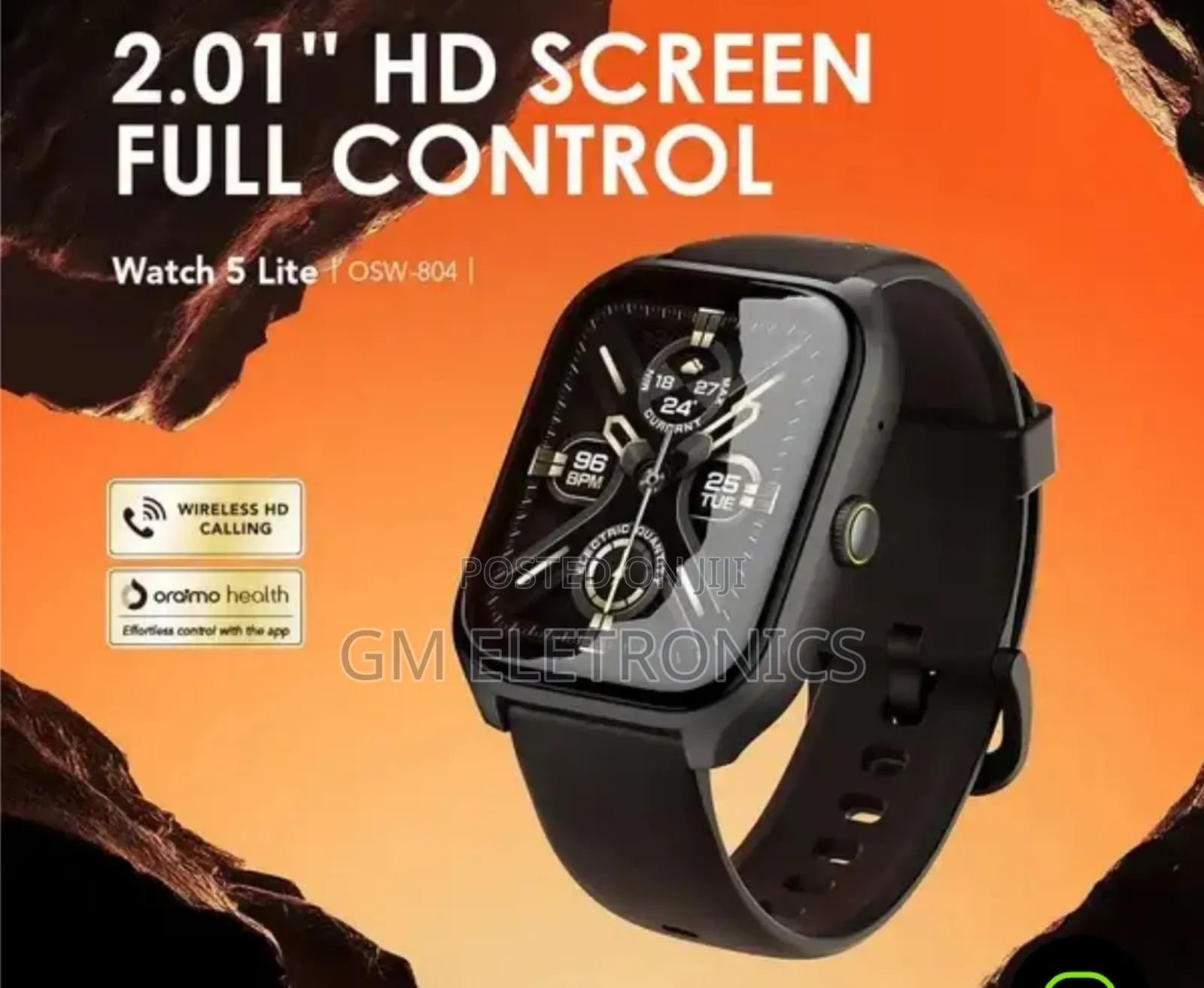 Original Oraimo Watch 5 Lite-Black