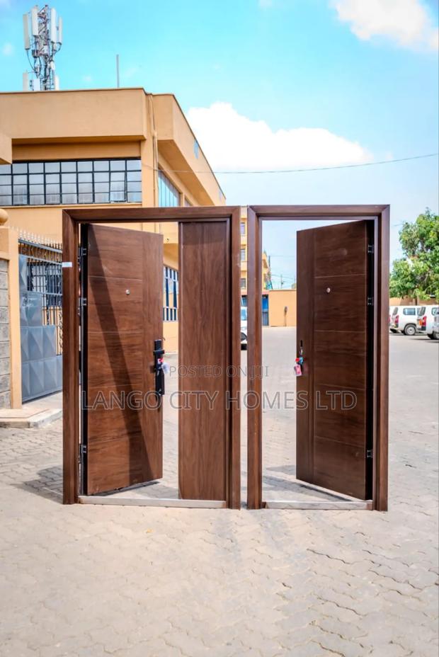 Imported Mettalic Wood Look Steel Doors