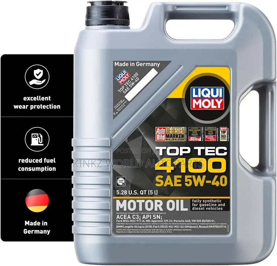 Liqui Moly Top Tec 4100 5w-40 Engine Motor Oil 5l