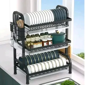 Dish Rack 3 Tier Carbon Steel