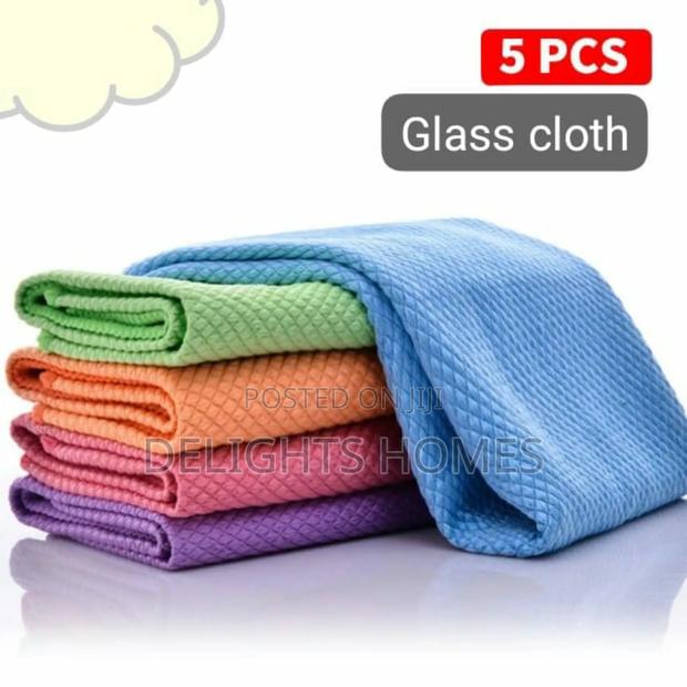 5pcs Fish Scale Microfiber Glass Cleaning Cloth_ha