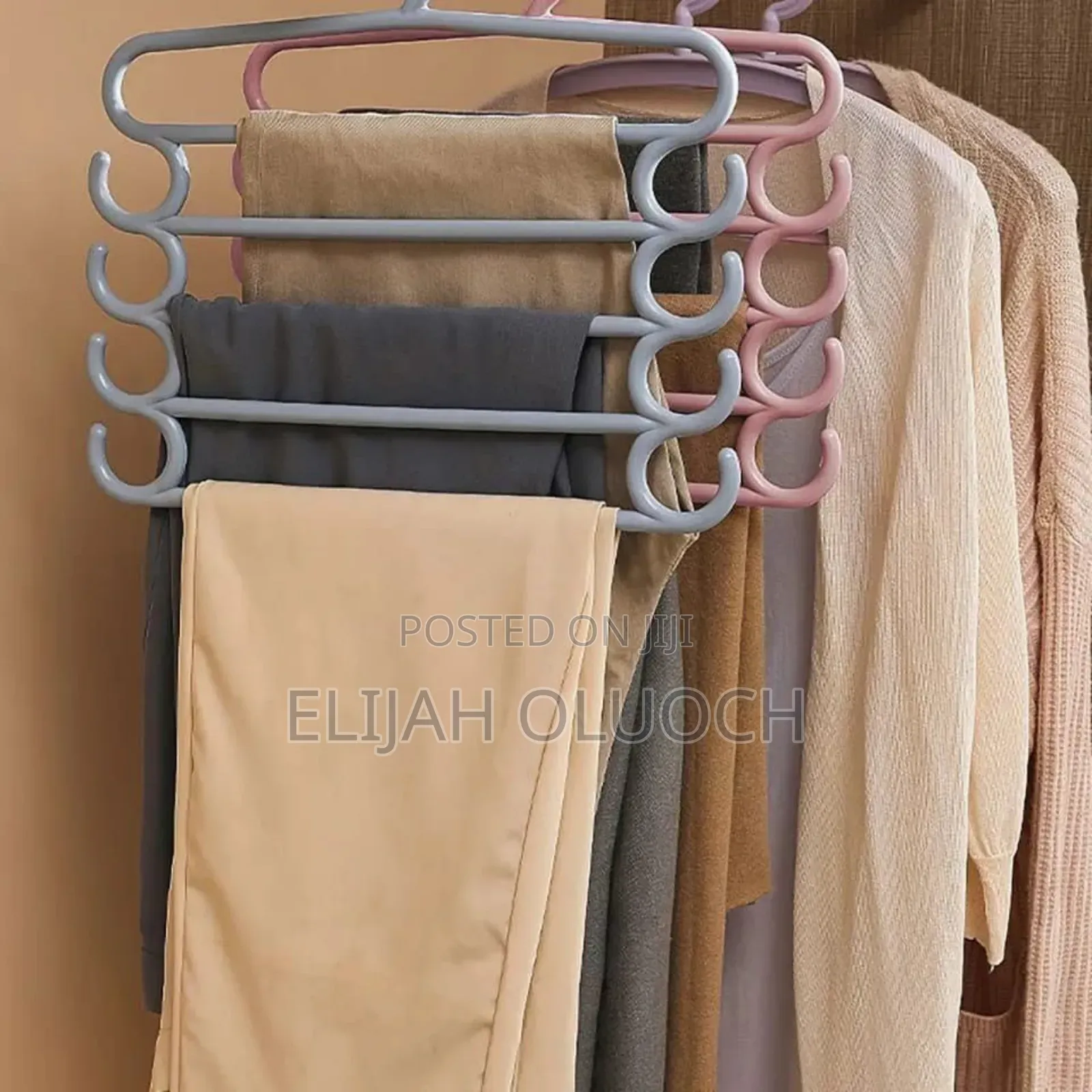 Multilayer Heavy Duty S-Hangers 5 Layers , Set of 2pcs