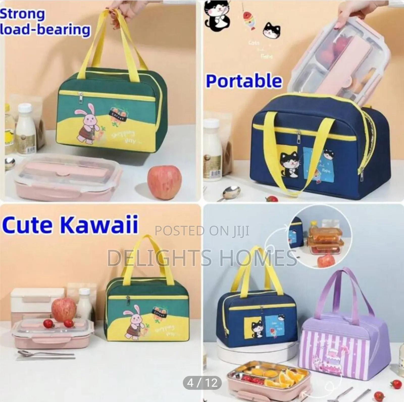 Oxford Cloth Insulated Lunch Bag-Ha