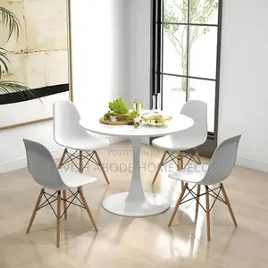 4 Chair Dining Set With Circular Table