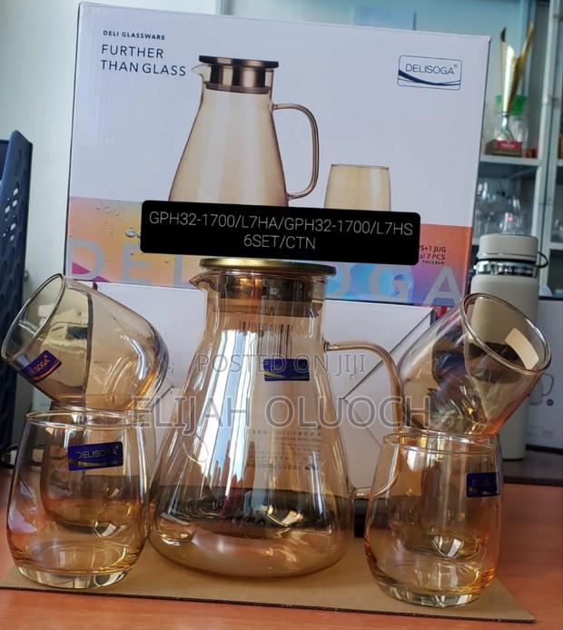 Golden Deli Glassware,7 Pc Water Set