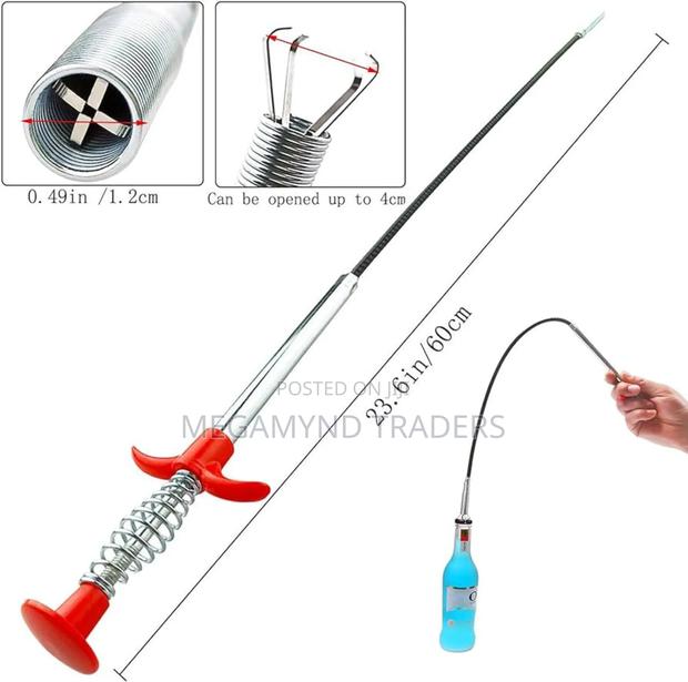 Flexible Grabbing Craw Pick Up Reacher/Drain Clog Remover - main view