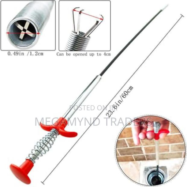 Flexible Grabbing Craw Pick Up Reacher/Drain Clog Remover - thumbnail 2