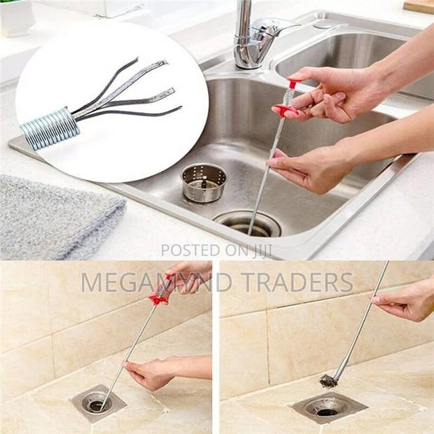 Flexible Grabbing Craw Pick Up Reacher/Drain Clog Remover - thumbnail 4