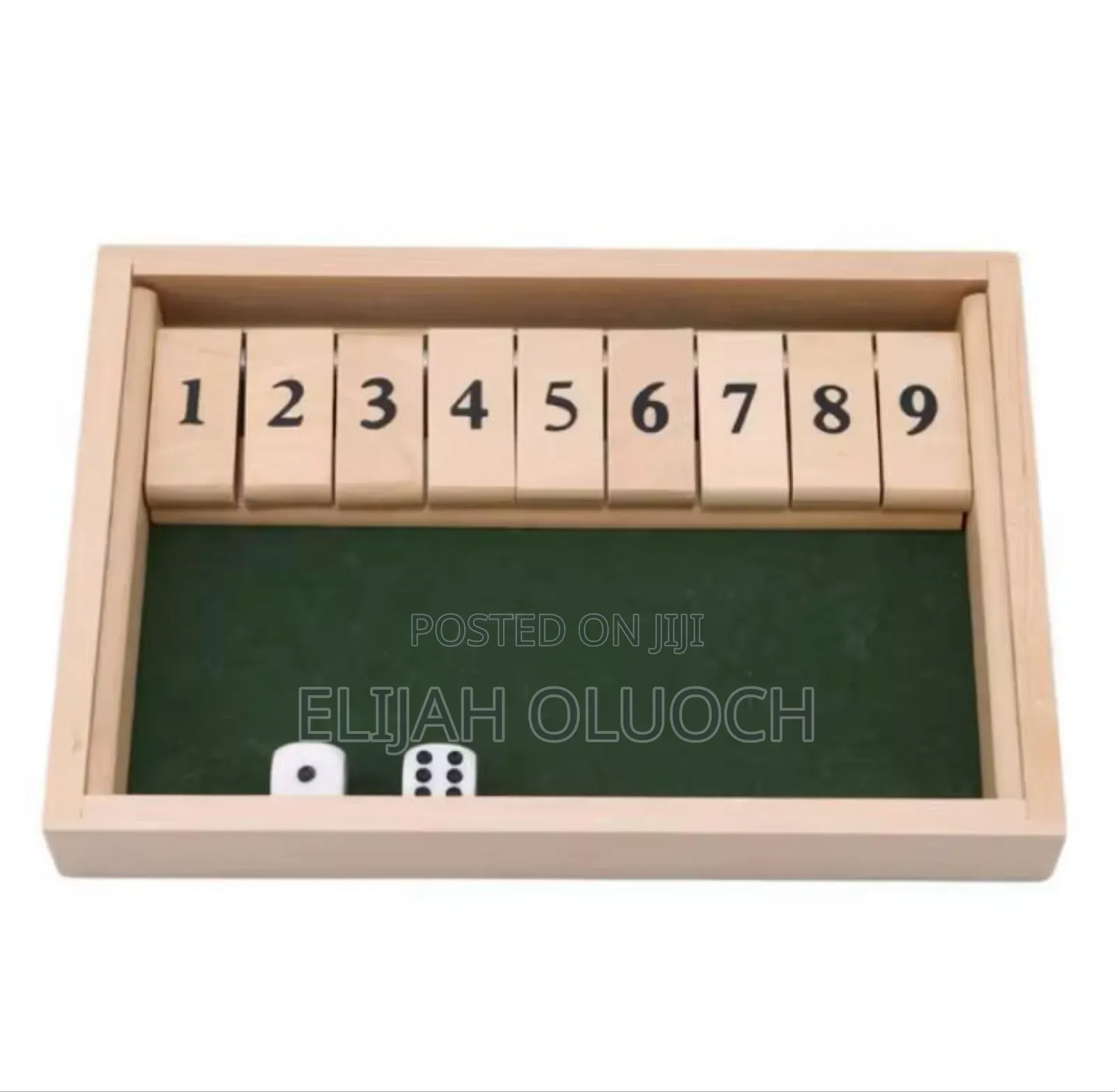 Wooden Board Game Shut Can Be Played With Two Players