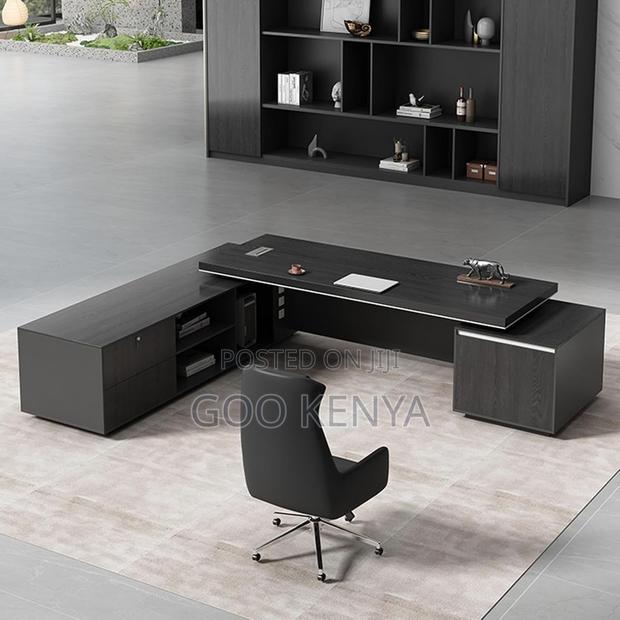 Office Desk ; 1600mm L-Shaped Executive Desk - thumbnail 4