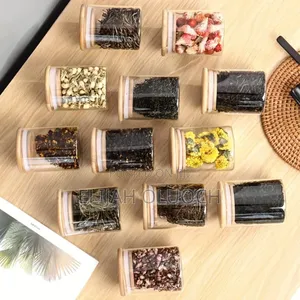 12 PCS Glass Spice Jar Set