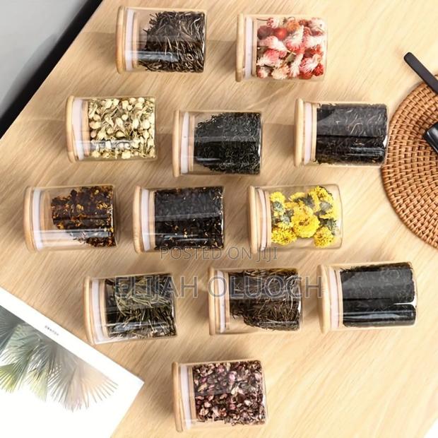 12 PCS Glass Spice Jar Set - thumbnail 2