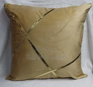 Gold Strip Cushion Covers 
Sizes 45 by 45 Cm